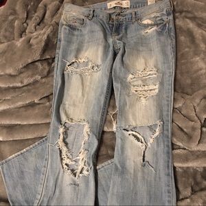 ripped bootcut Hollister Jeans